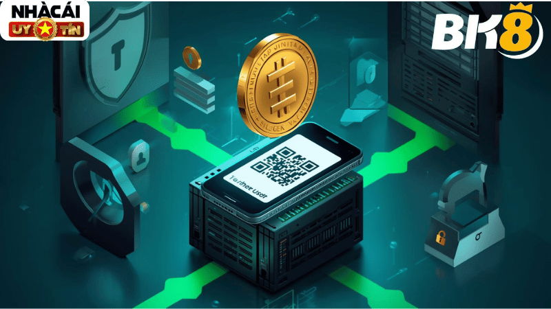  BK8 là nhà cái tiên phong hỗ trợ nạp rút bằng tiền điện tử (USDT), đảm bảo an toàn và bảo mật danh tính tuyệt đối.